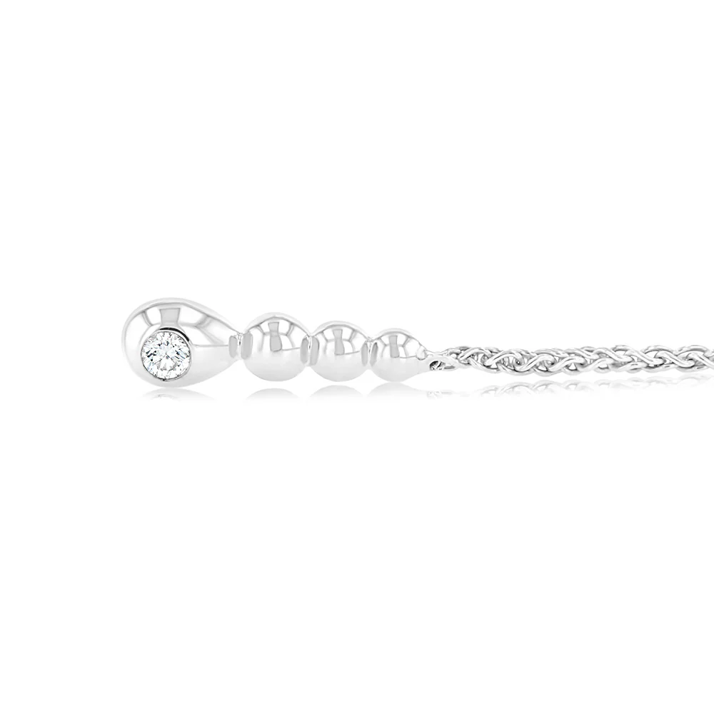 Luminesce Lab Grown 1.10 Carat Diamond Bracelet in 9ct White Gold - Image 2