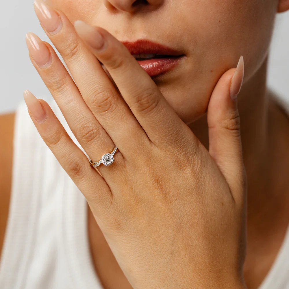 Luminesce Lab Grown 1.10 Carats Diamond Ring in 9ct Yellow Gold - Image 3