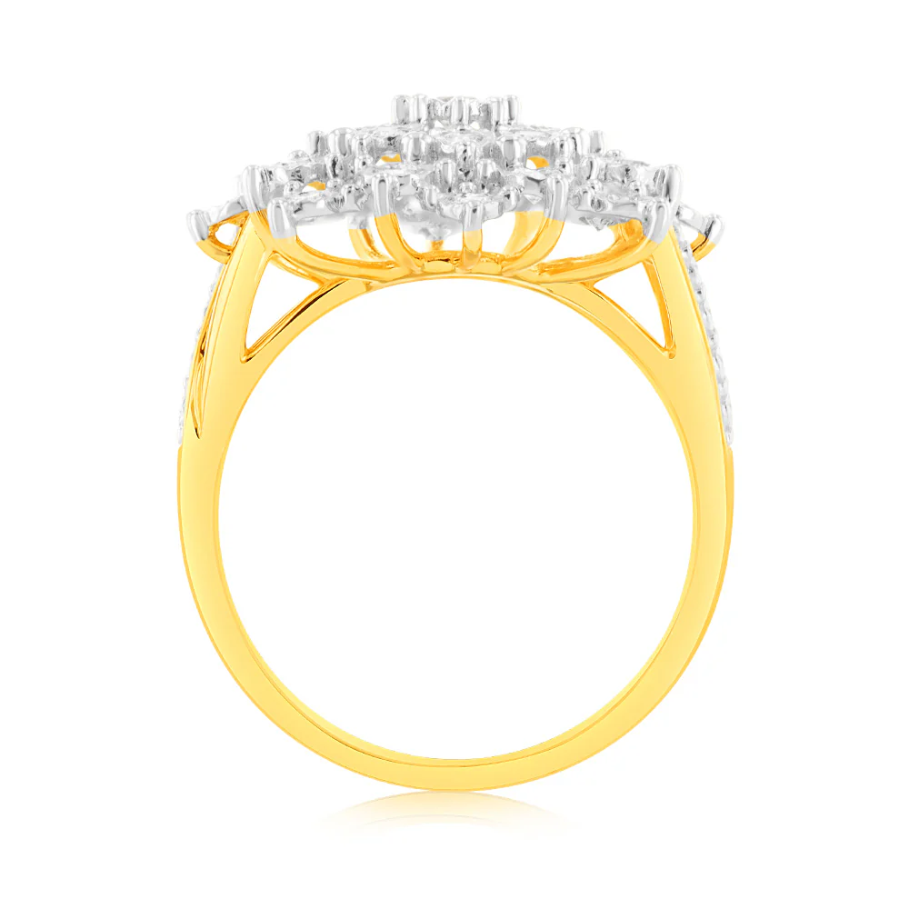 Luminesce Lab Grown 1/2 Carat Diamond Ring in 9ct Yellow Gold - Image 3