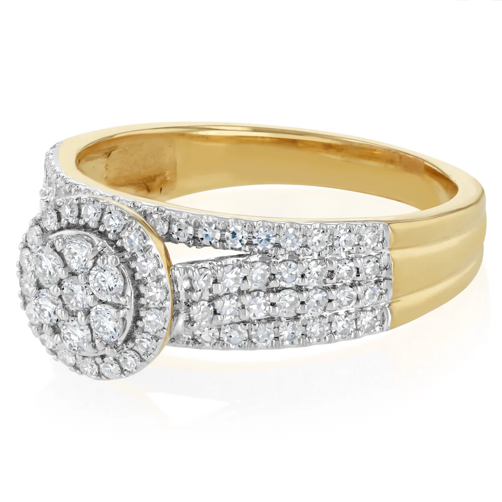 Luminesce Lab Grown 1/2 Carat Diamond Ring in 9ct Yellow Gold - Image 4