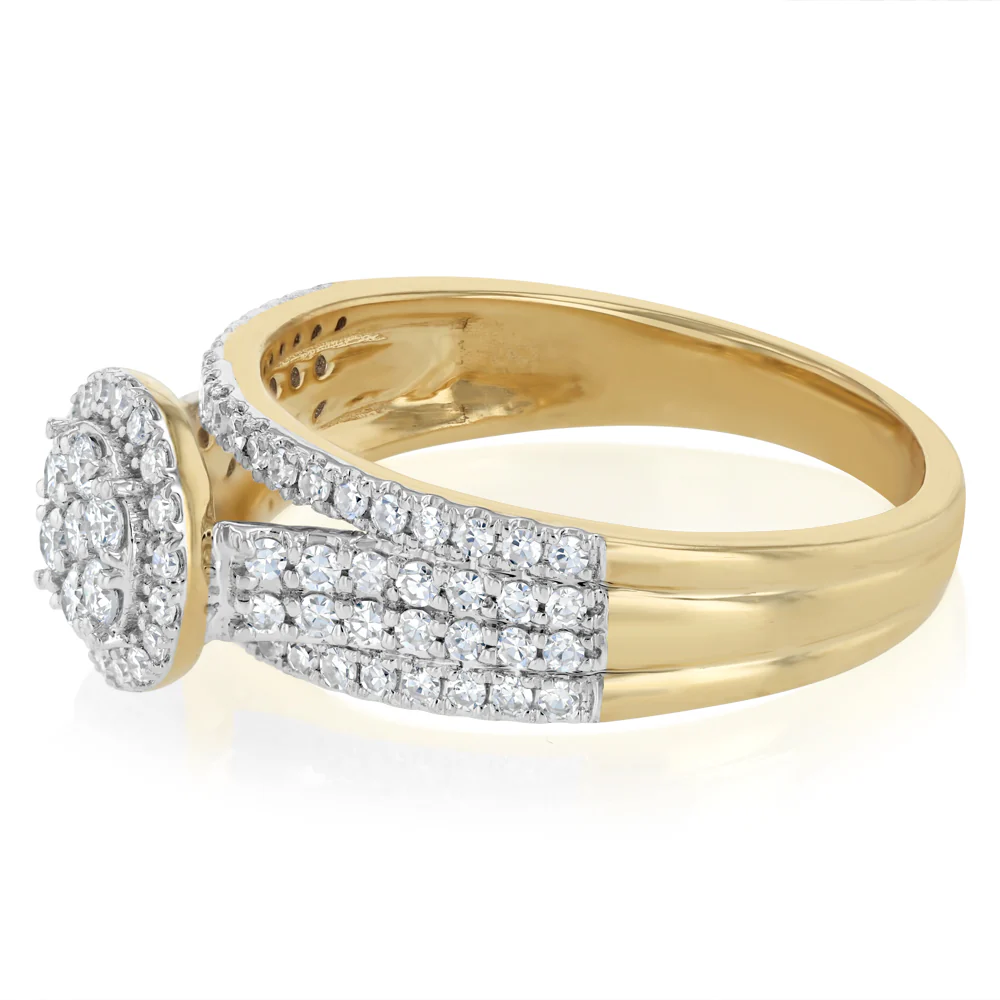 Luminesce Lab Grown 1/2 Carat Diamond Ring in 9ct Yellow Gold - Image 5