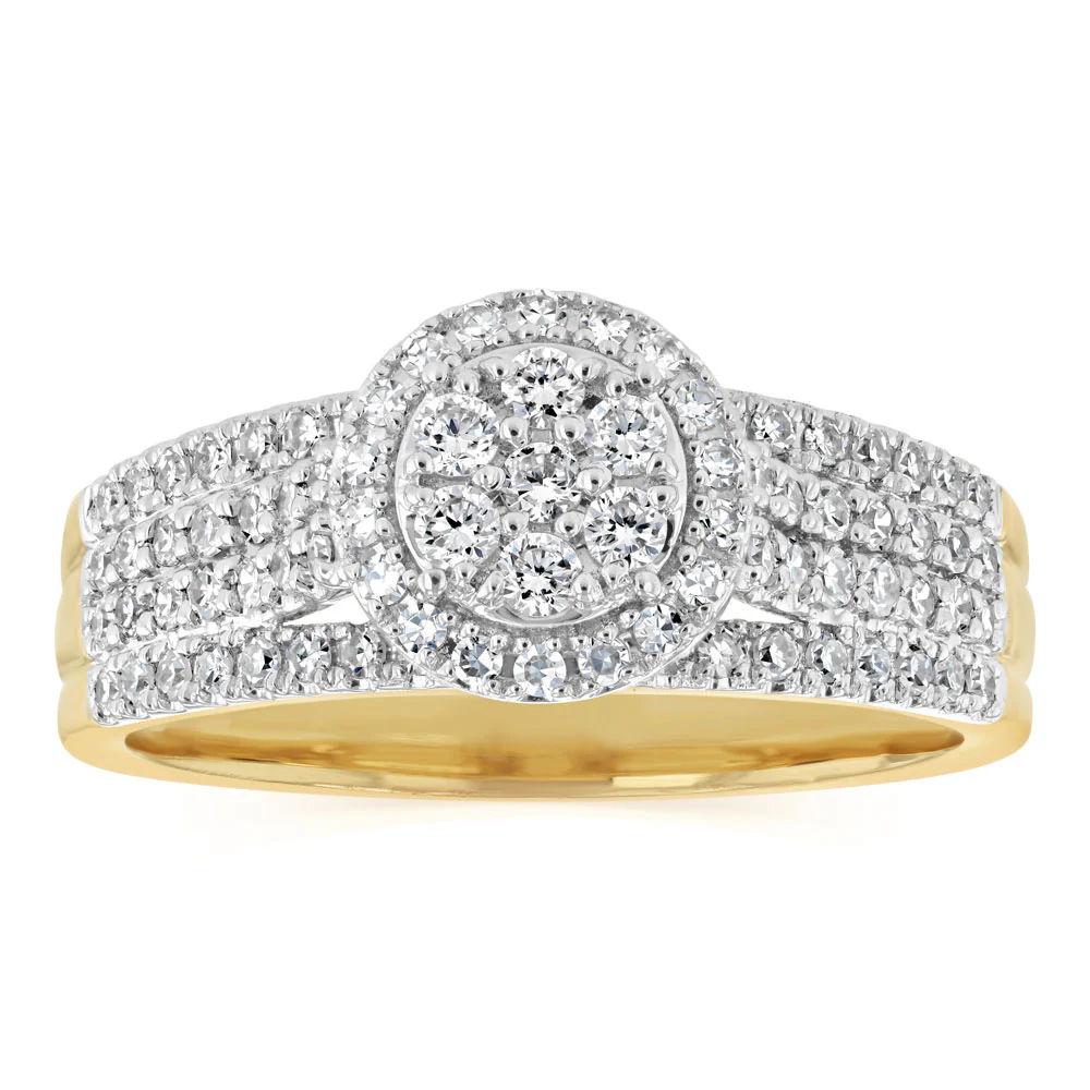 Luminesce Lab Grown 1/2 Carat Diamond Ring in 9ct Yellow Gold - Image 6