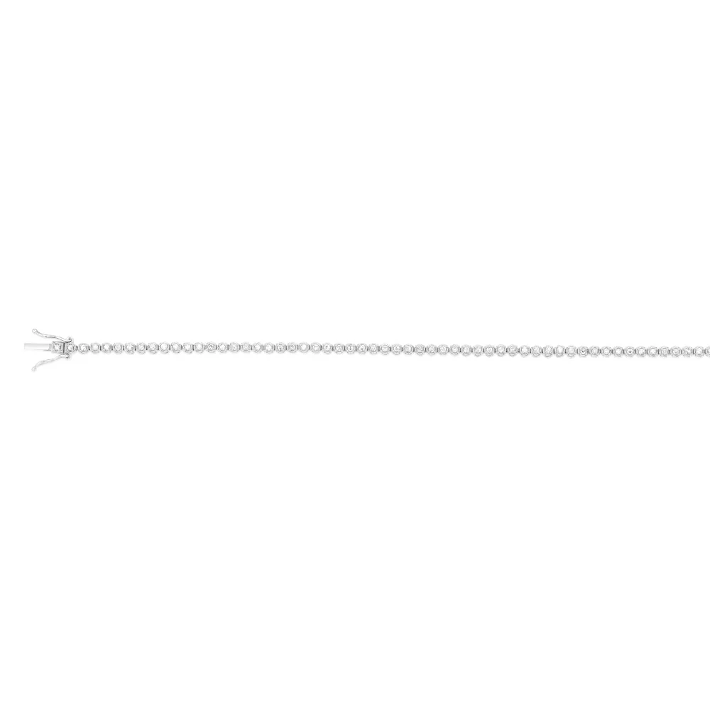 Luminesce Lab Grown 1/2 Carat Diamond Tennis Bracelet in Sterling Silver - Image 2