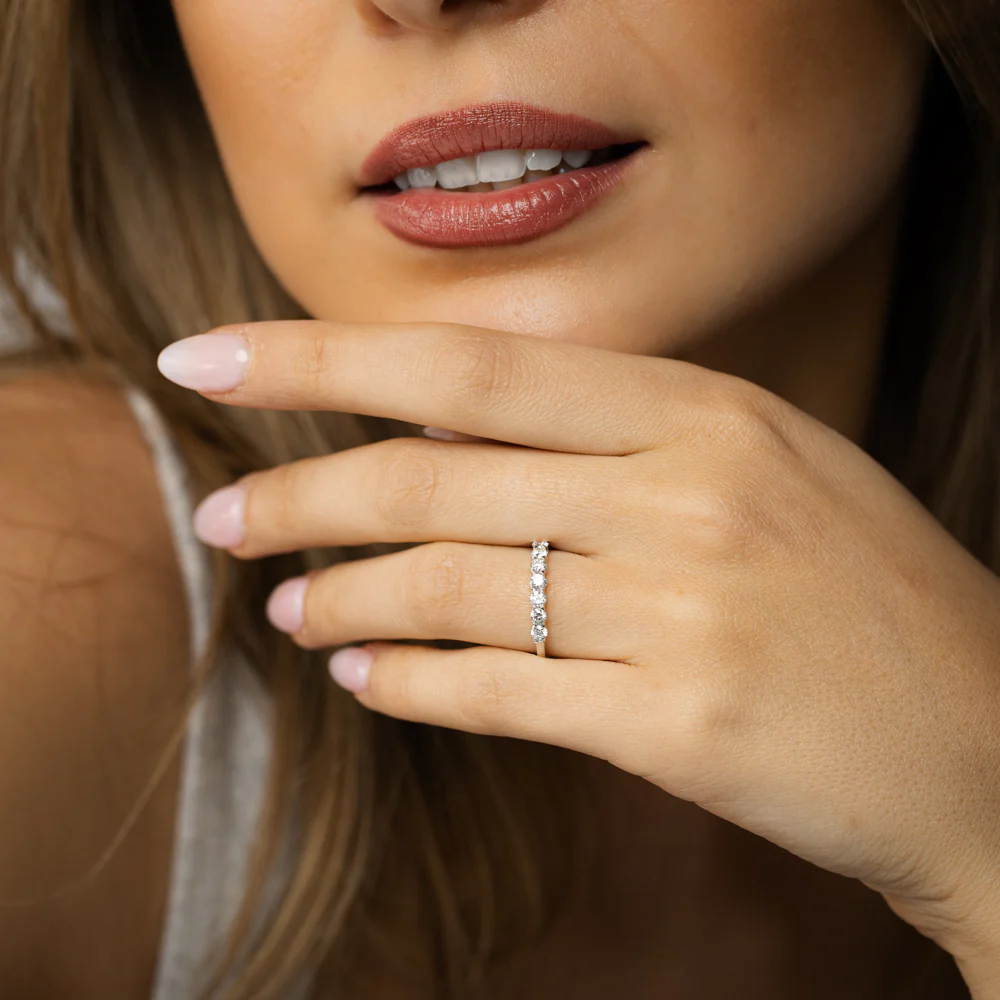 Luminesce Lab Grown 1/2 Carat Eternity Ring in Sterling Silver - Image 3