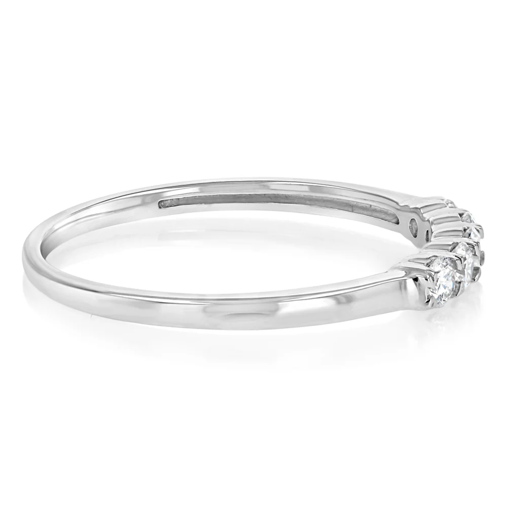Luminesce Lab Grown 1/2 Carat Eternity Ring in Sterling Silver - Image 2