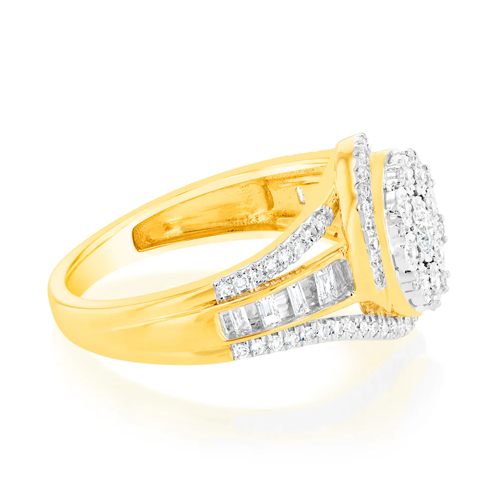 Luminesce Lab Grown 1/2Carat Diamond Ring in 9ct Yellow Gold - Image 2