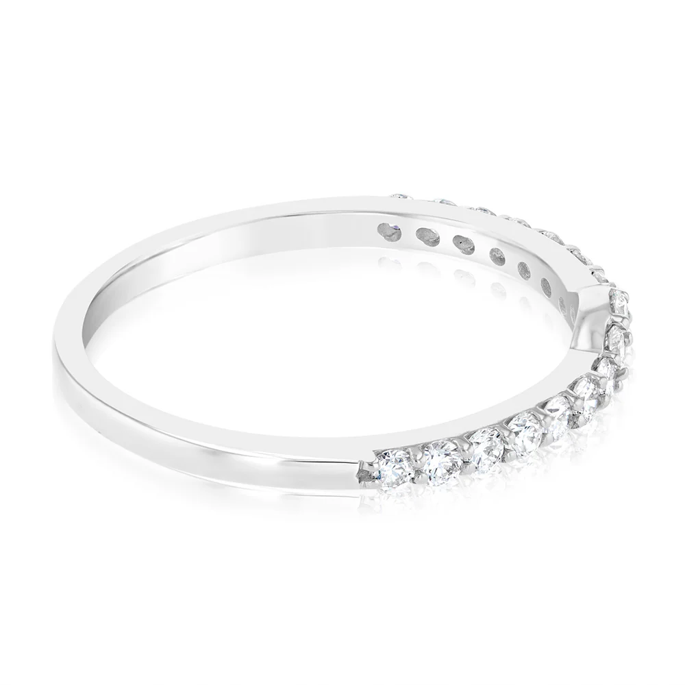 Luminesce Lab Grown 1/3 Carat Diamond Eternity Straight in 18ct White Gold - Image 2