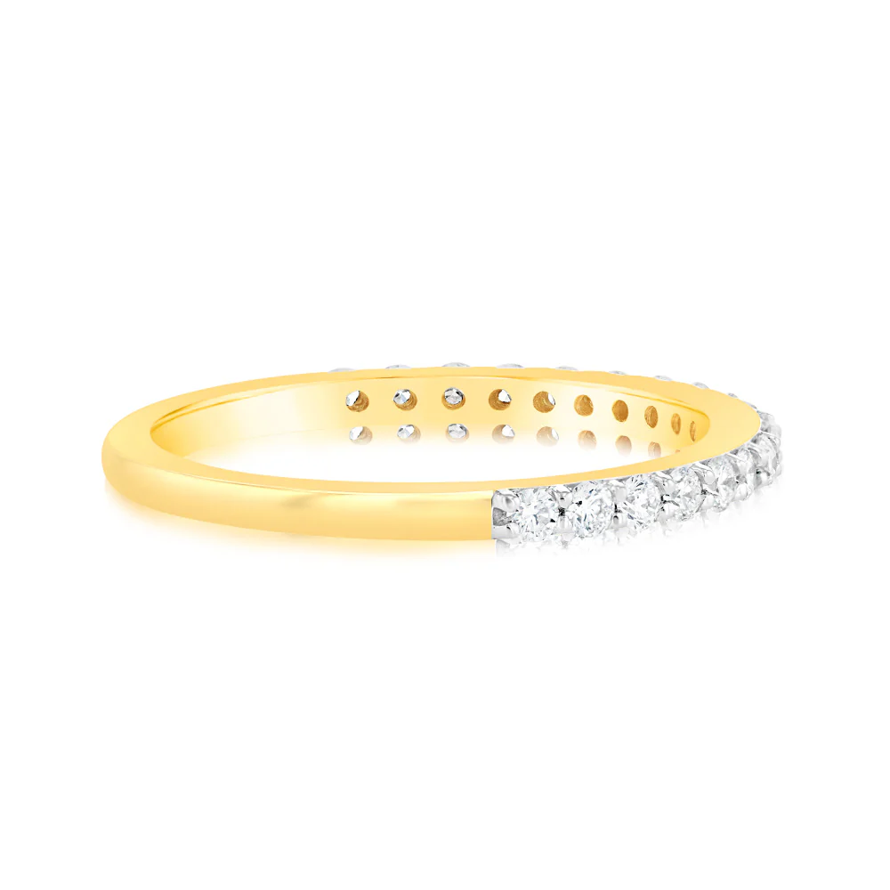 Luminesce Lab Grown 1/3 Carat Diamond Eternity Straight in 18ct Yellow Gold - Image 2