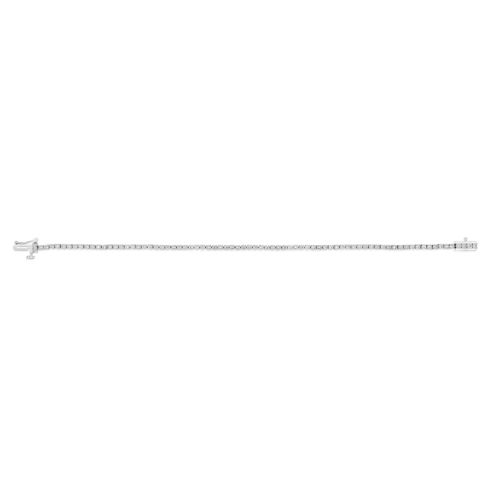 Luminesce Lab Grown 1/3 Carat Diamond Tennis Bracelet in Sterling Silver - Image 2