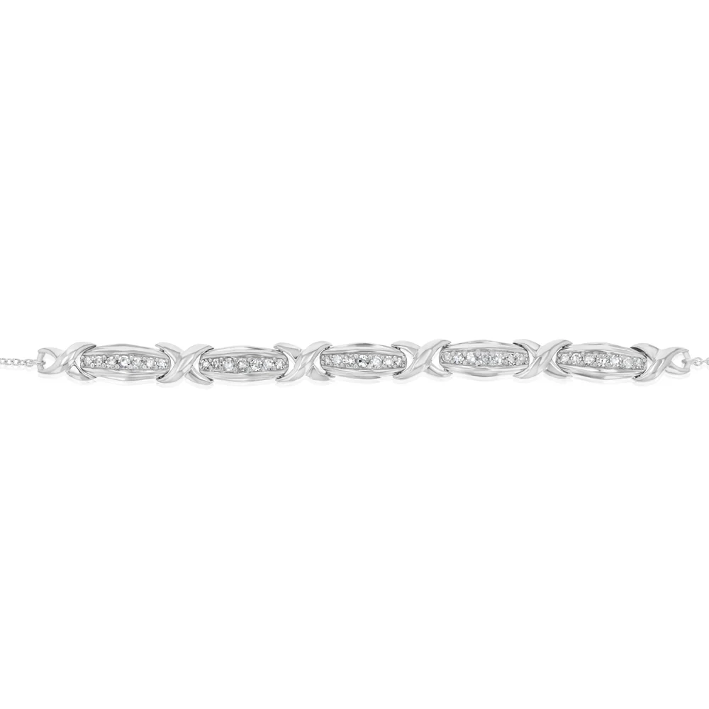 Luminesce Lab Grown 1/4 Carat Diamond Bracelet in Sterling Silver - Image 3