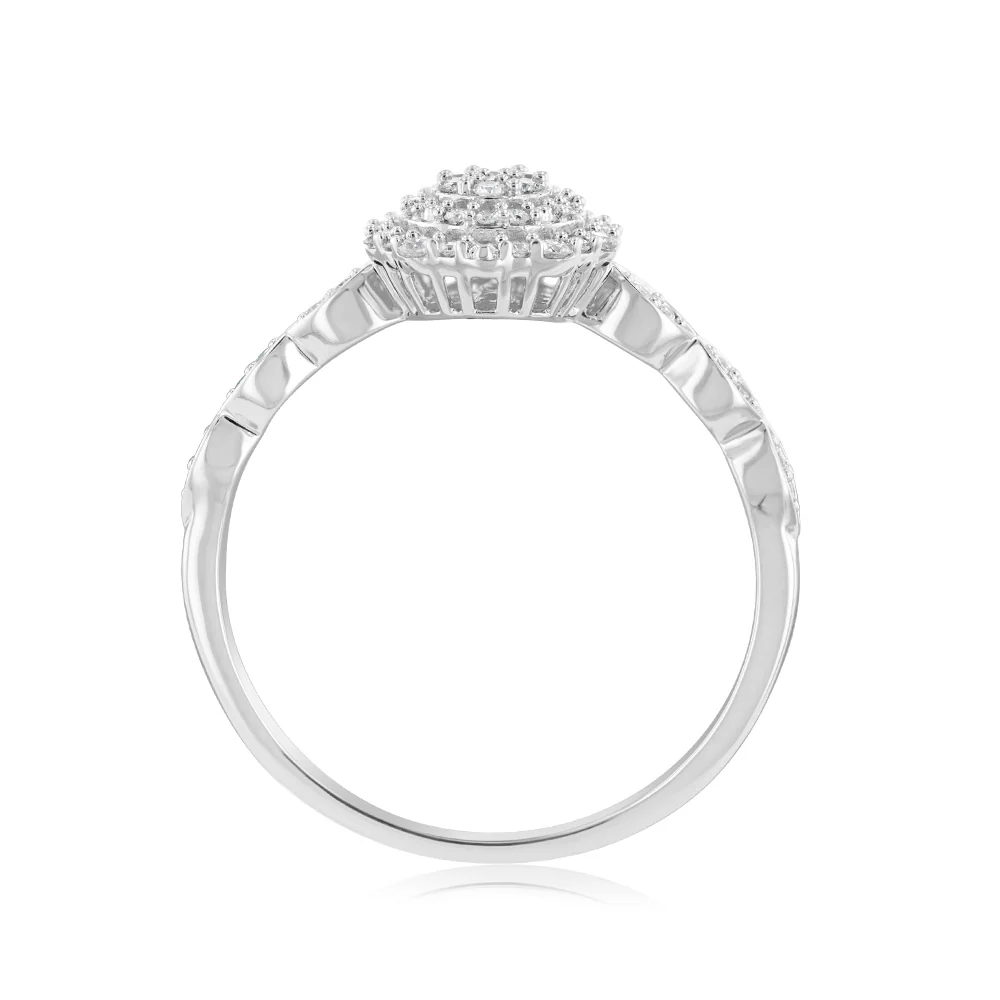 Luminesce Lab Grown 1/4 Carat Diamond Dress Ring in Sterling Silver - Image 3