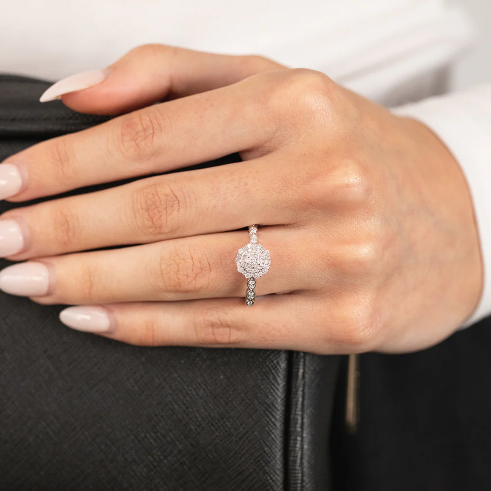 Luminesce Lab Grown 1/4 Carat Diamond Dress Ring in Sterling Silver - Image 4