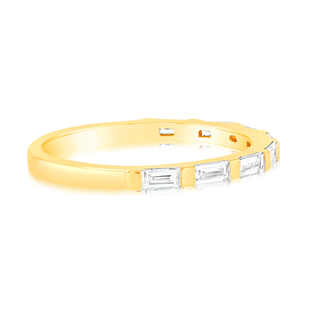 Luminesce Lab Grown 1/4 Carat Diamond Eternity Ring in 18ct Yellow Gold - Image 2