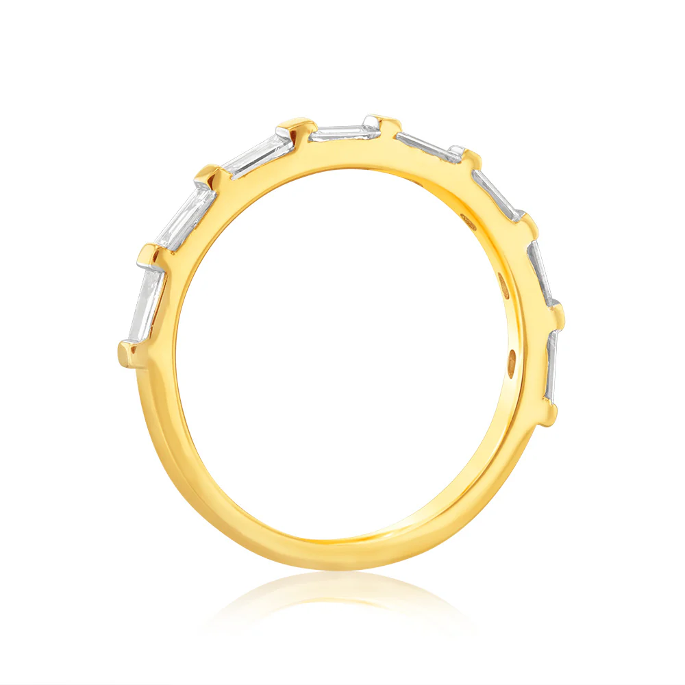 Luminesce Lab Grown 1/4 Carat Diamond Eternity Ring in 18ct Yellow Gold - Image 3