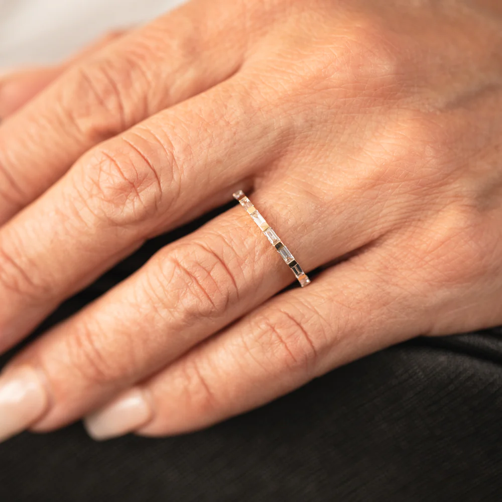 Luminesce Lab Grown 1/4 Carat Diamond Eternity Ring in 18ct Yellow Gold - Image 4