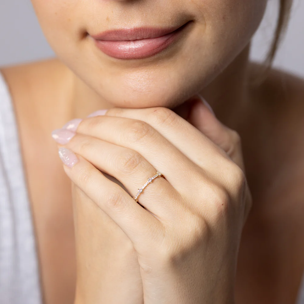 Luminesce Lab Grown 1/4 Carat Diamond Ring in 9ct Yellow Gold - Image 3