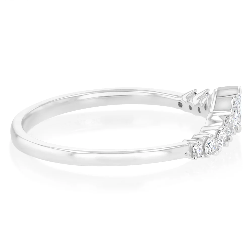 Luminesce Lab Grown 1/4 Carat Diamond Ring in Sterling Silver - Image 2