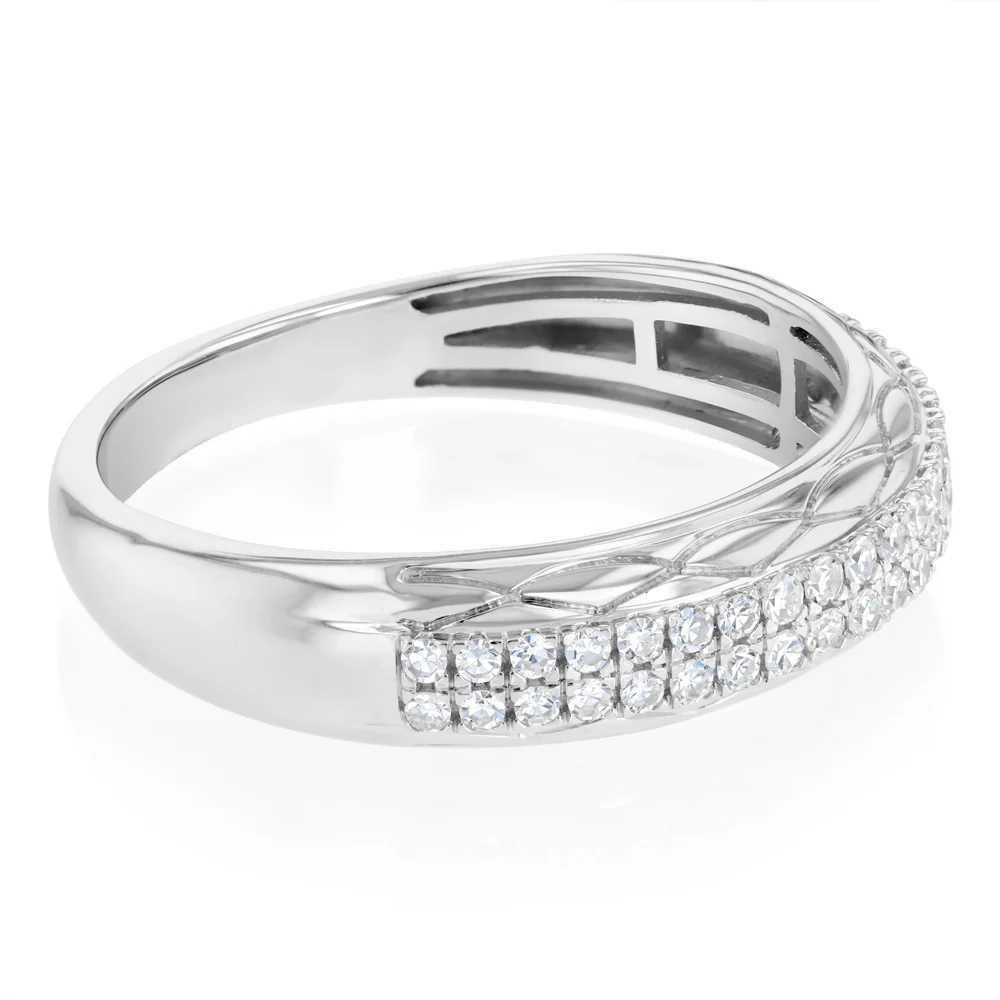 Luminesce Lab Grown 1/4 Carat Diamond Ring in Sterling Silver - Image 2