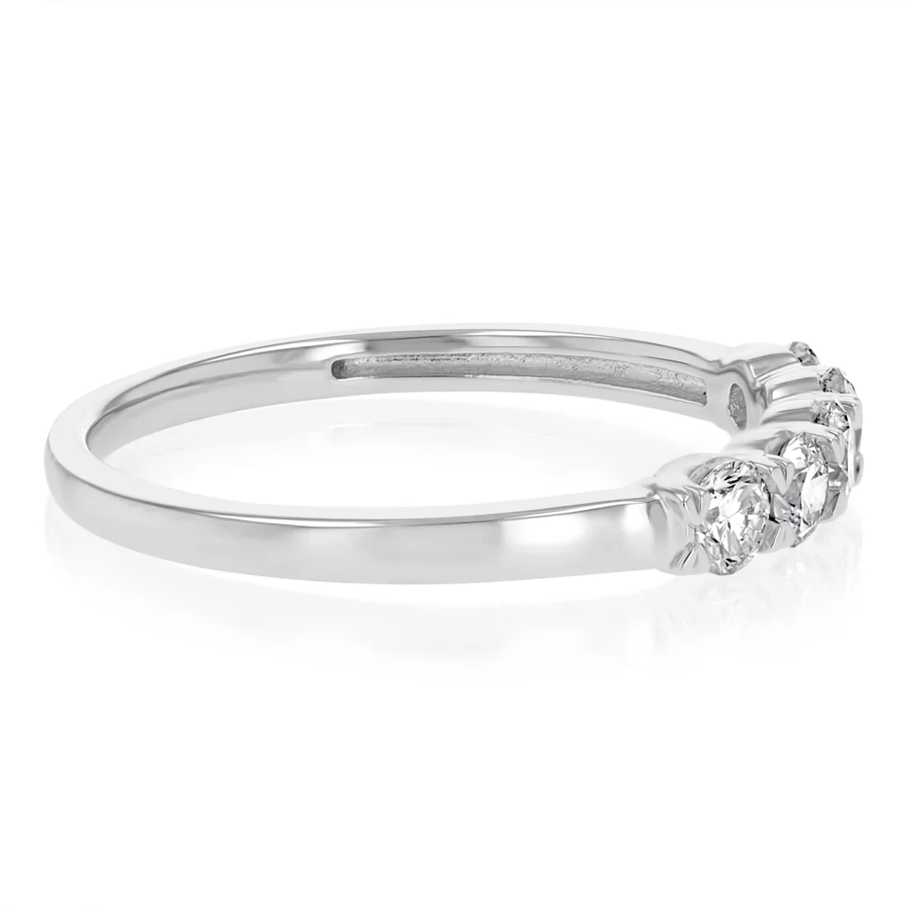 Luminesce Lab Grown 1/4 Carat Eternity Ring in Sterling Silver - Image 2