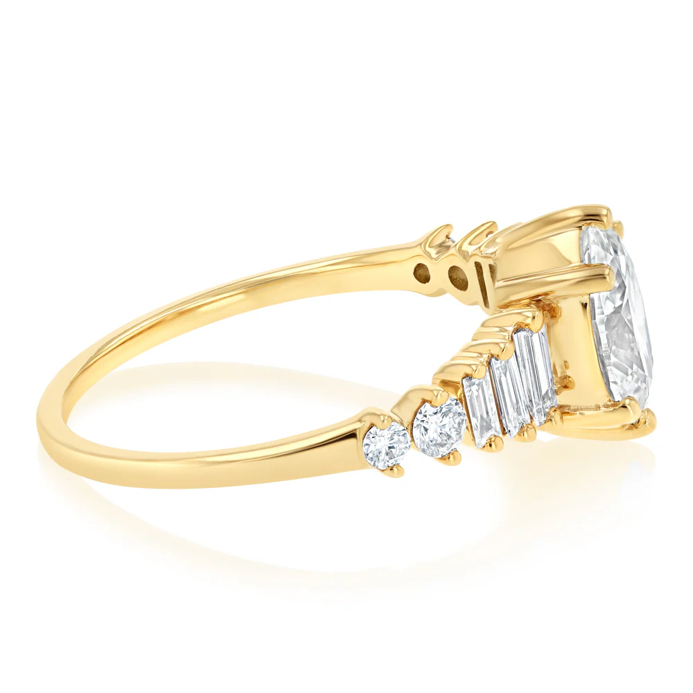 Luminesce Lab Grown 1.40 Carat Diamond Ring in 9ct Yellow Gold - Image 2