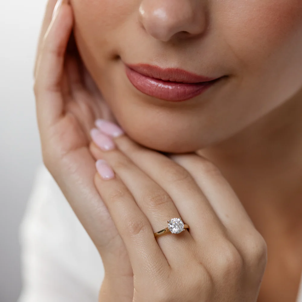 Luminesce Lab Grown 1.40 Carat Diamond Solitaire Ring in 9ct Yellow Gold - Image 4