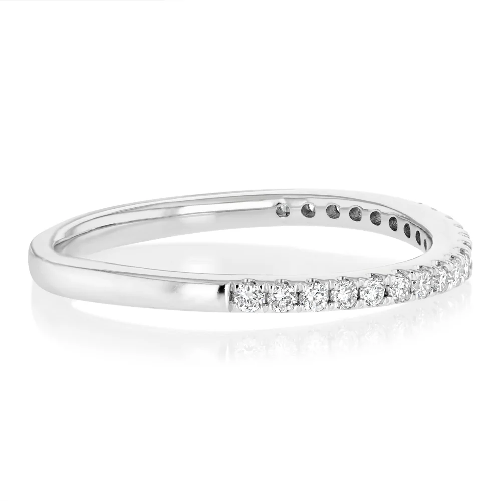 Luminesce Lab Grown 1/5 Carat Diamond Eternity Ring in Platinum - Image 2