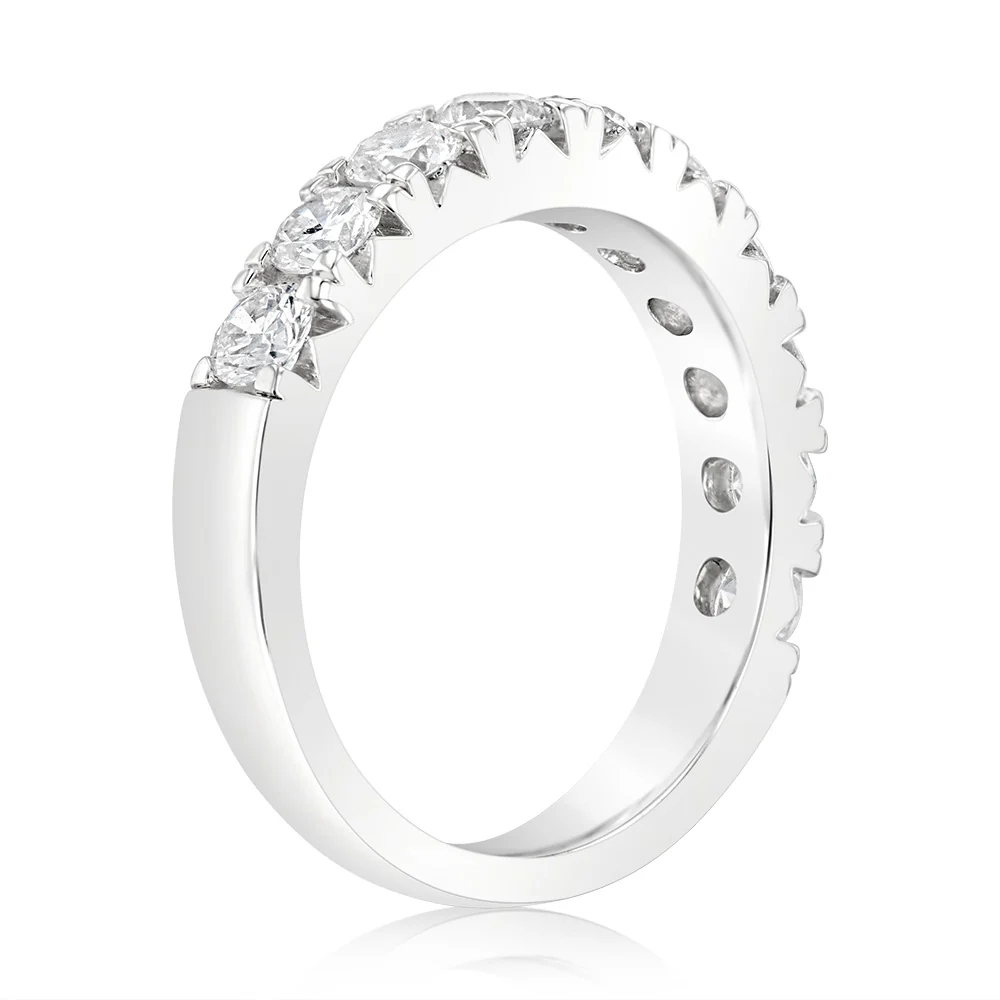 Luminesce Lab Grown 1.5 Carat Diamond Eternity Ring in Sterling Silver - Image 3