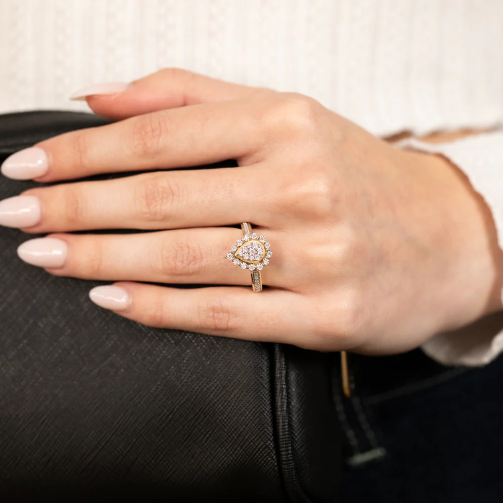 Luminesce Lab Grown 1/5 Carat Diamond Ring in 9ct Yellow Gold - Image 5