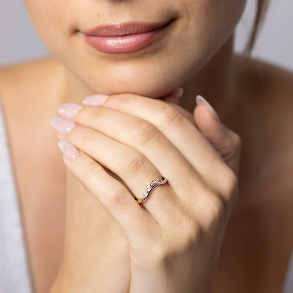 Luminesce Lab Grown 1/5 Carat Diamond Ring in 9ct Yellow Gold - Image 3