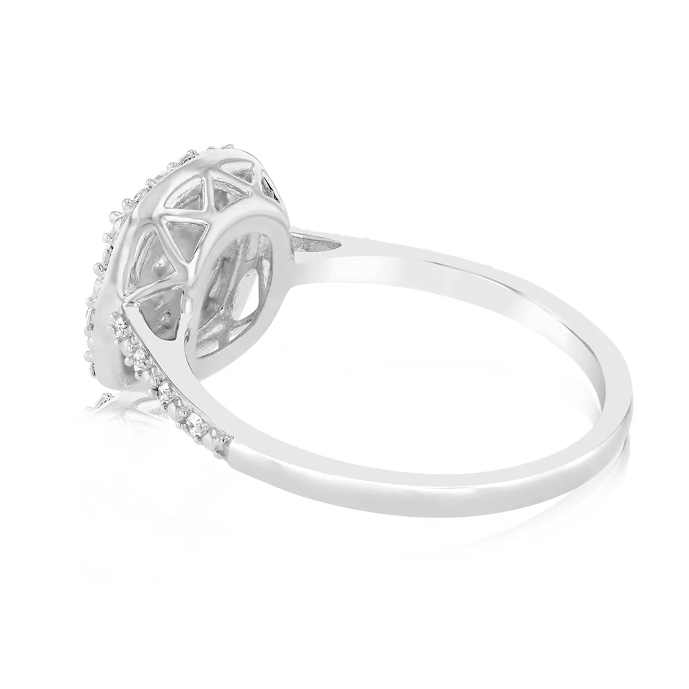Luminesce Lab Grown 1/5 Carat Diamond Ring in Sterling Silver - Image 3