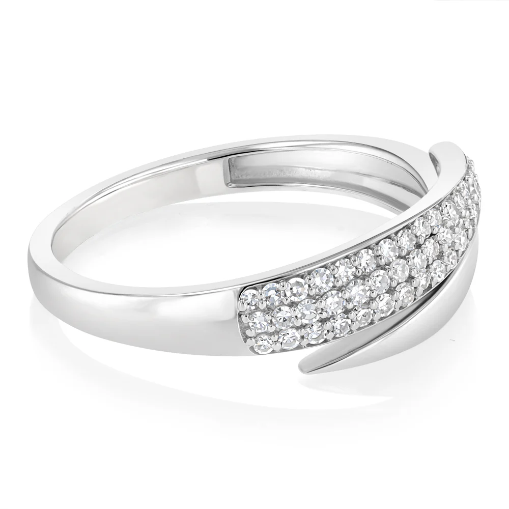 Luminesce Lab Grown 1/5 Carat Diamond Ring in Sterling Silver - Image 2