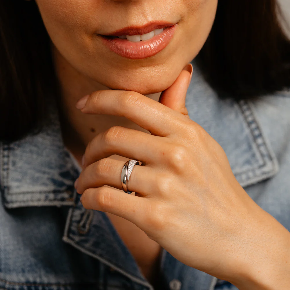 Luminesce Lab Grown 1/5 Carat Diamond Ring in Sterling Silver - Image 3