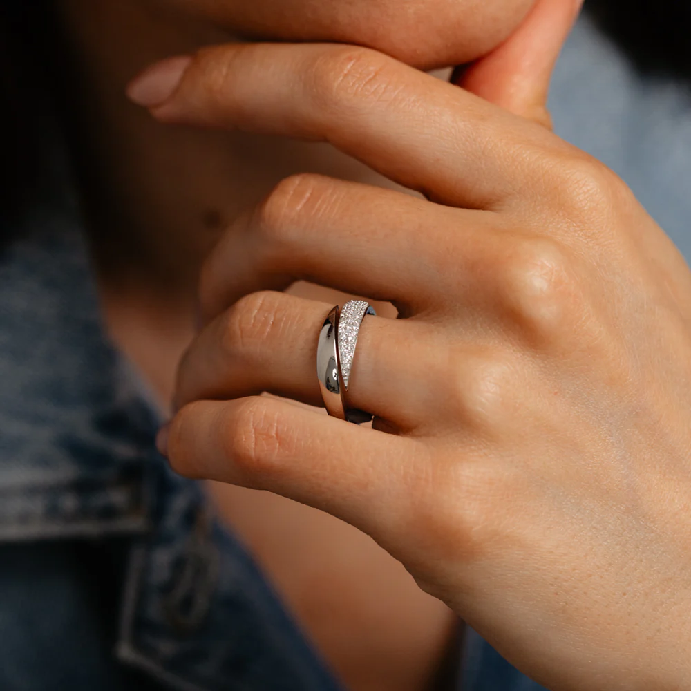 Luminesce Lab Grown 1/5 Carat Diamond Ring in Sterling Silver - Image 4