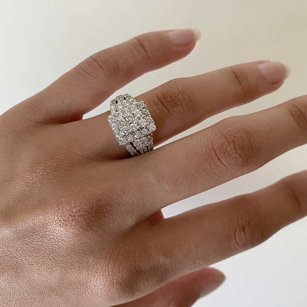 Luminesce Lab Grown 1.50 Carat Diamond Dress Ring in 9ct Yellow Gold - Image 2