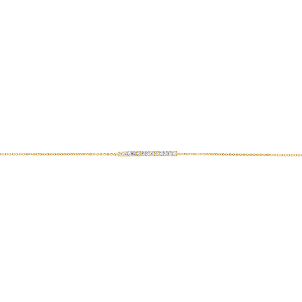 Luminesce Lab Grown 1/6 Carat Diamond 17.5cm in 9ct Yellow Gold - Image 2