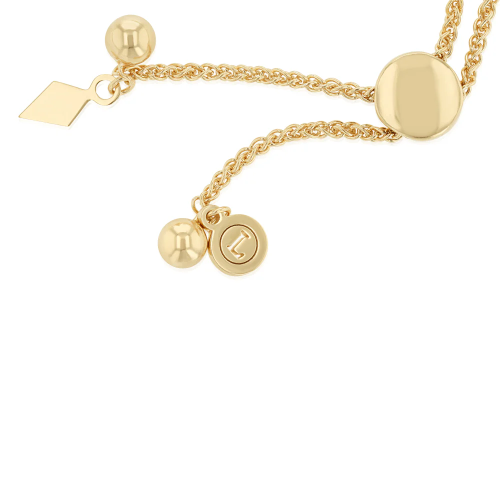Luminesce Lab Grown 1/6 Carat Diamond Bolo Bracelet in Gold Plated Sterling Silver - Image 3
