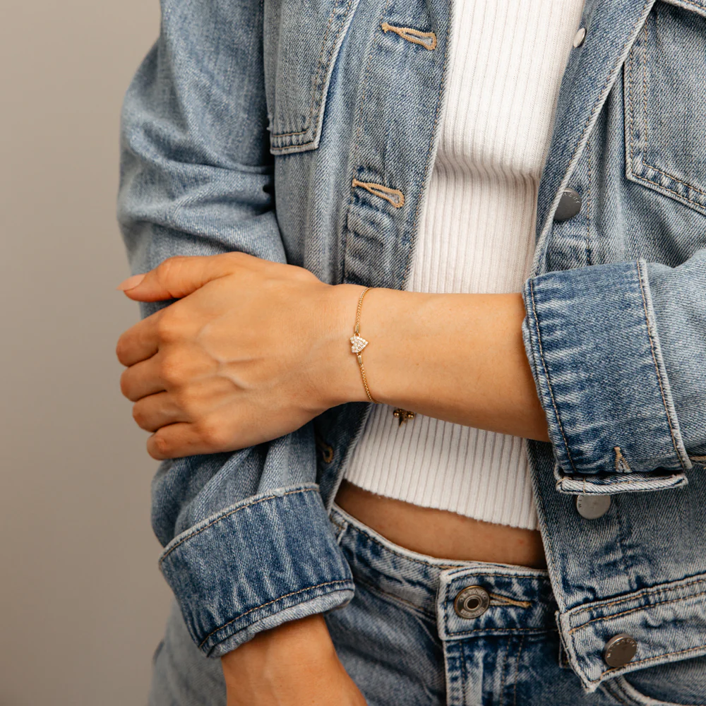 Luminesce Lab Grown 1/6 Carat Diamond Bolo Bracelet in Gold Plated Sterling Silver - Image 5