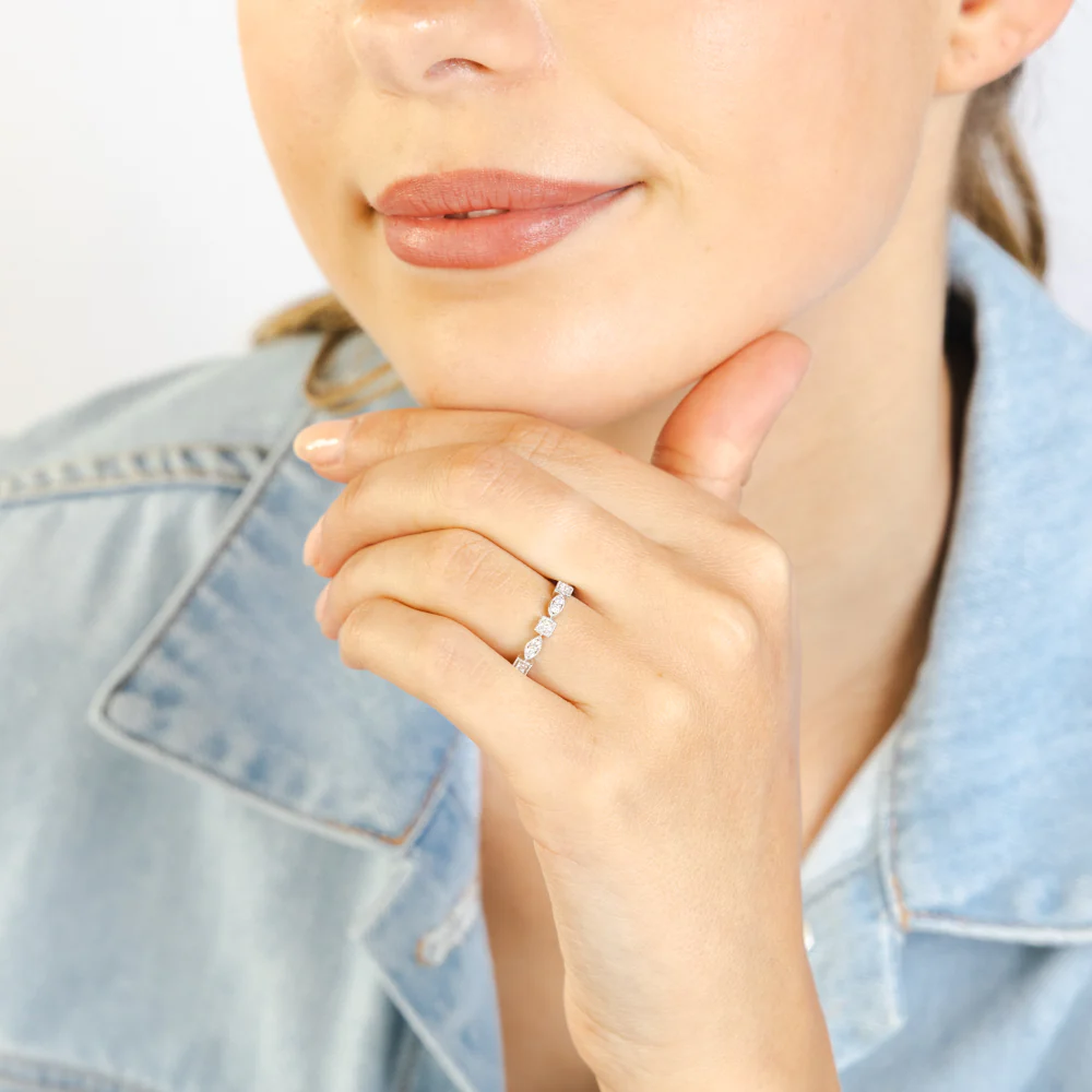 Luminesce Lab Grown 1/6 Carat Diamond Ring in 9ct White Gold - Image 3