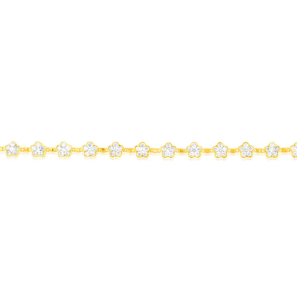 Luminesce Lab Grown 1.9 Carat Diamond 18cm Bracelet in 9ct Yellow Gold - Image 3