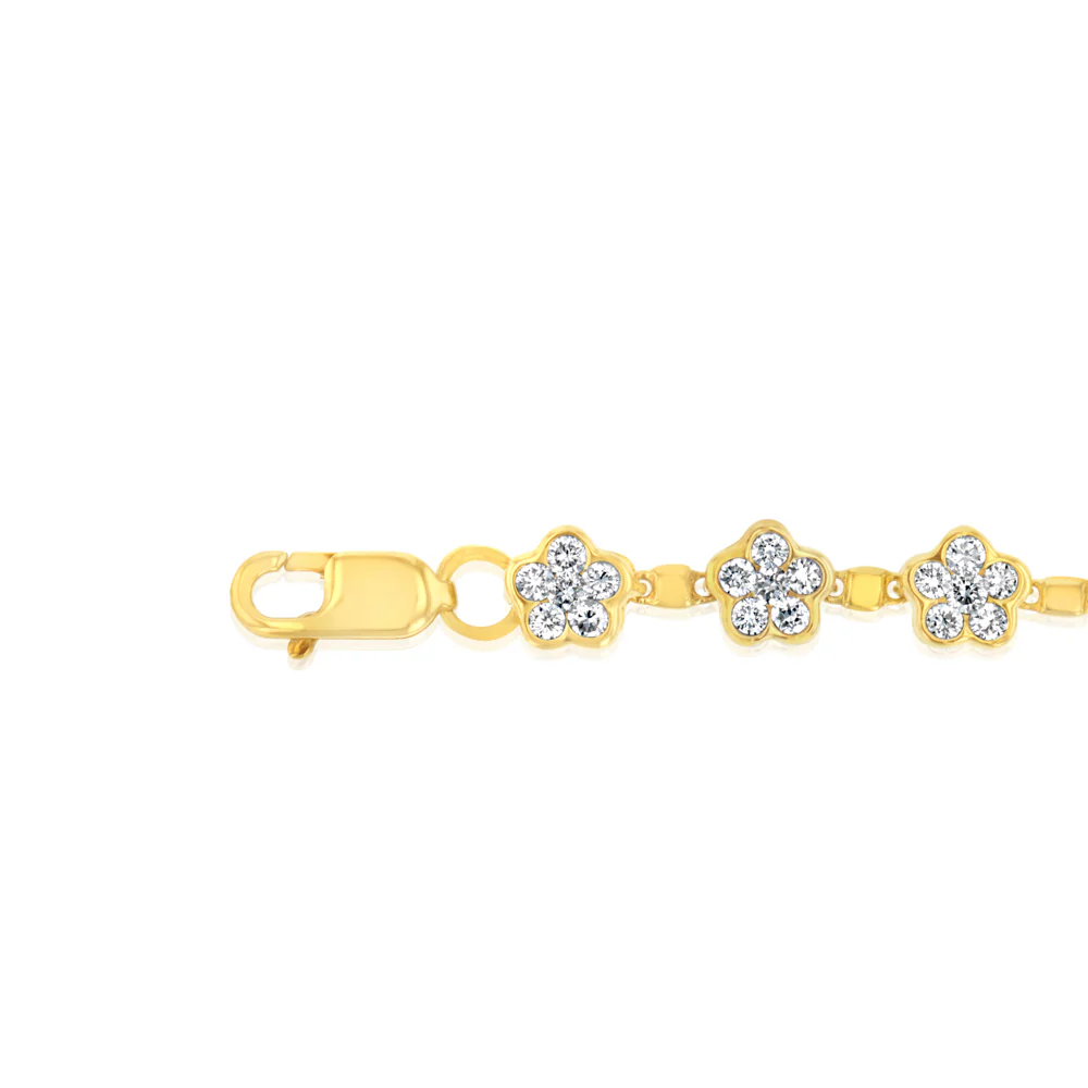 Luminesce Lab Grown 1.9 Carat Diamond 18cm Bracelet in 9ct Yellow Gold - Image 4