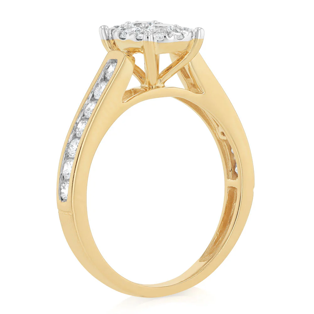 Luminesce Lab Grown 1 Carat Diamond Bridal Set in 9ct Yellow Gold - Image 3