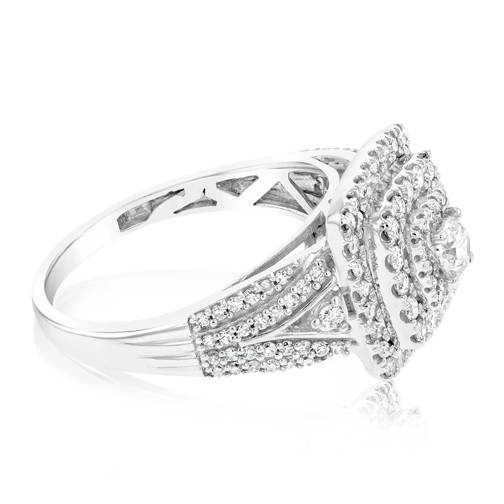 Luminesce Lab Grown 1 Carat Diamond Ring in 10ct White Gold - Image 2