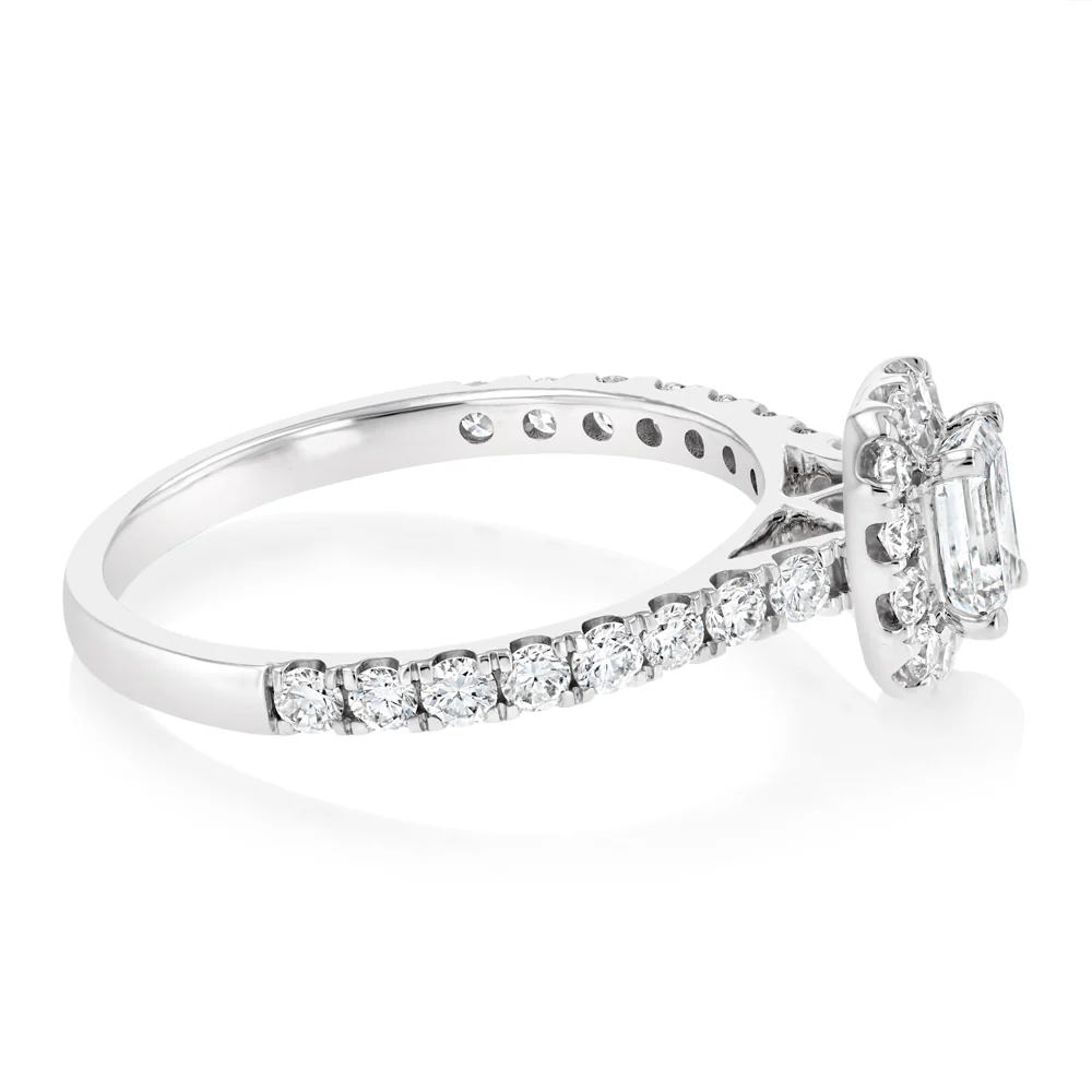 Luminesce Lab Grown 1 Carat Diamond Ring in 9ct White Gold - Image 2