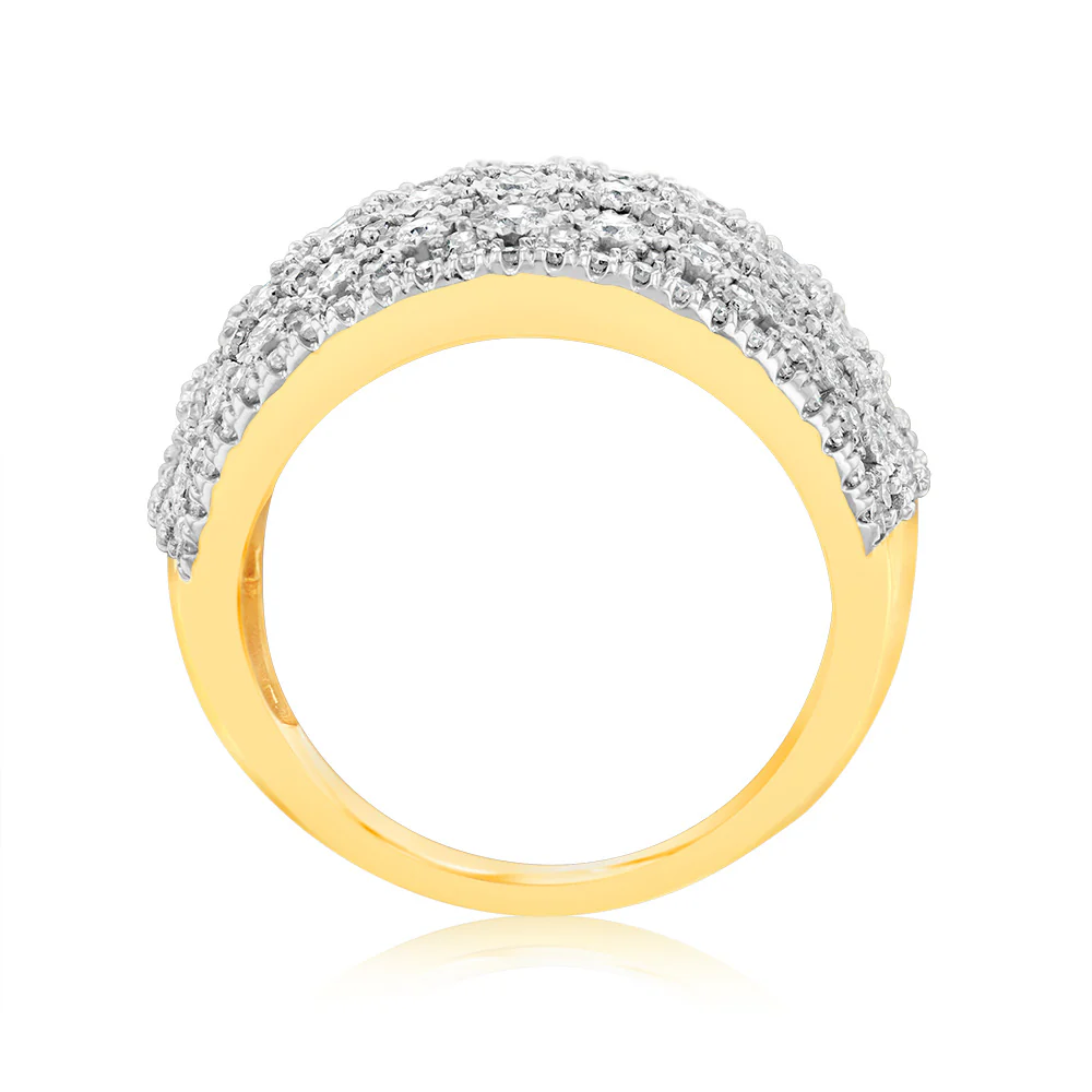 Luminesce Lab Grown 1 Carat Diamond Ring in 9ct Yellow Gold - Image 4