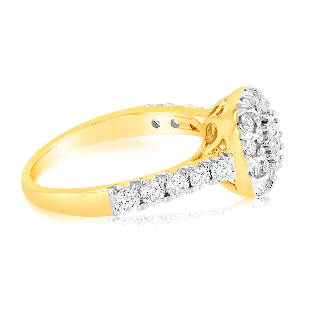Luminesce Lab Grown 1 Carat Diamond Ring in 9ct Yellow Gold - Image 2