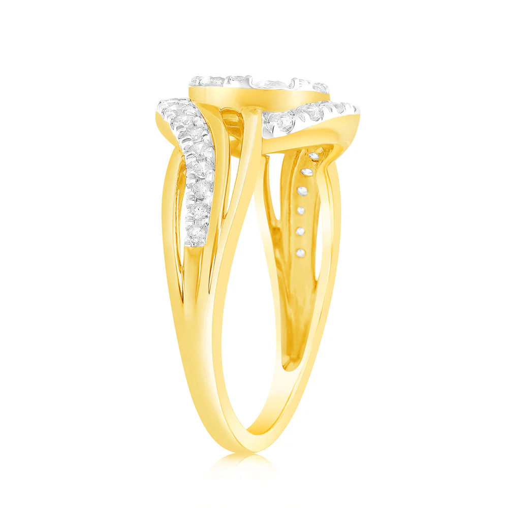 Luminesce Lab Grown 1 Carat Diamond Ring in 9ct Yellow Gold - Image 2
