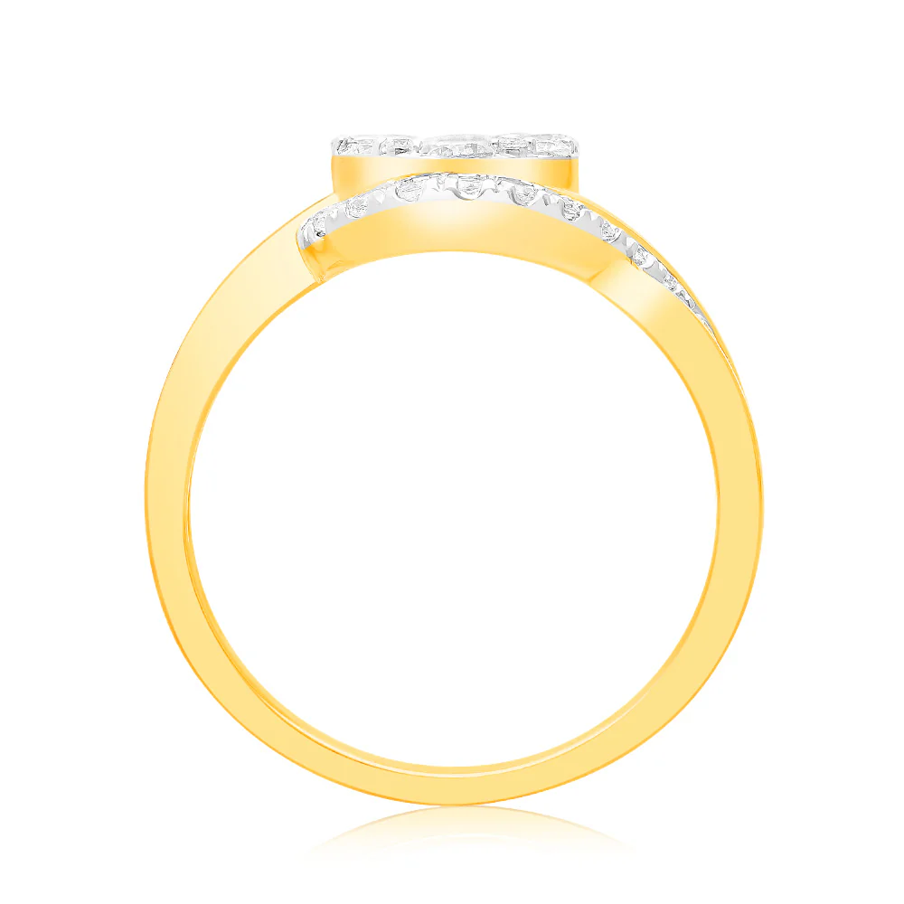 Luminesce Lab Grown 1 Carat Diamond Ring in 9ct Yellow Gold - Image 3