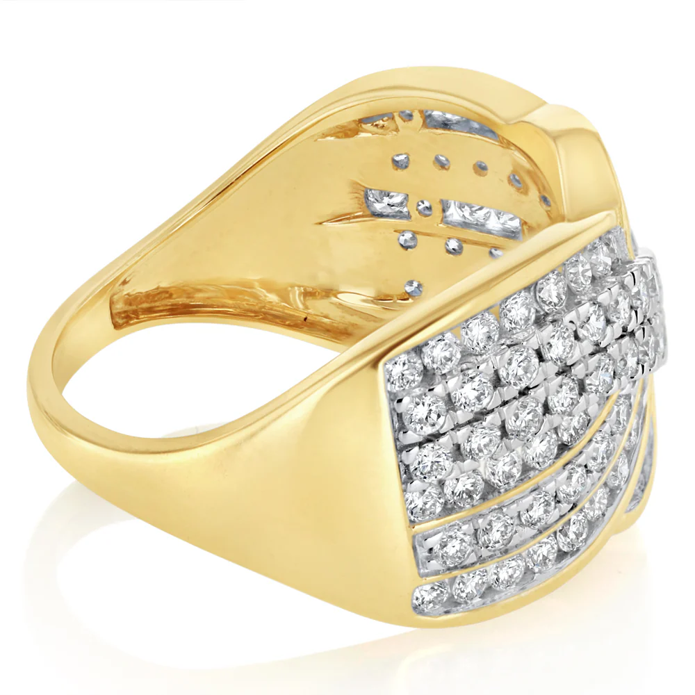 Luminesce Lab Grown 1 Carat Diamond Ring in 9ct Yellow Gold - Image 2