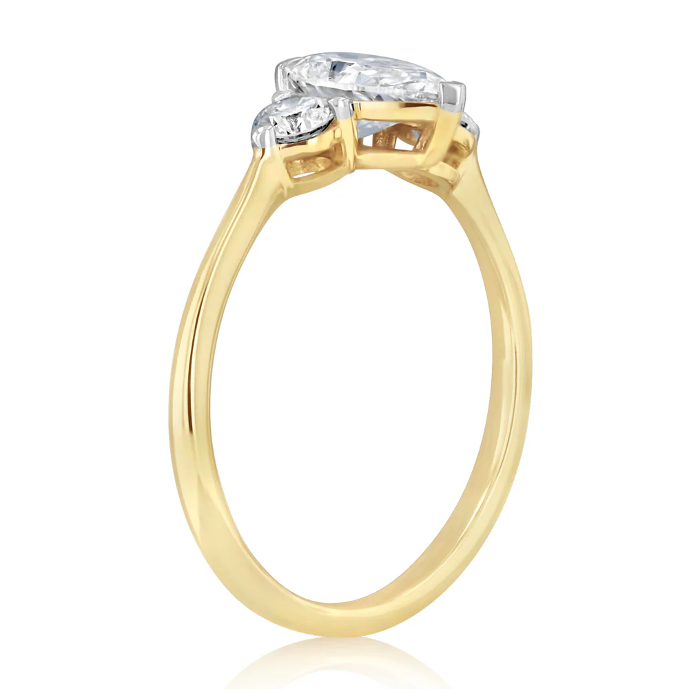 Luminesce Lab Grown 1 Carat Diamond Ring in 9ct Yellow Gold - Image 3