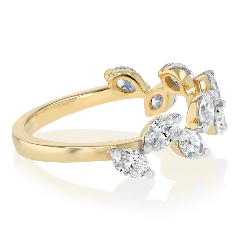 Luminesce Lab Grown 1 Carat Diamond Ring in 9ct Yellow Gold - Image 2